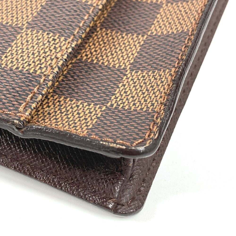 LOUIS VUITTON Authentic Brown Damier Canvas Pochette Shoulder Bag - Picture 6 of 16